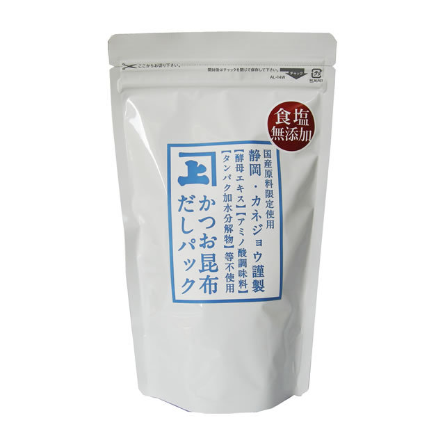 食塩無添加　かつお昆布だしパック7g×15P