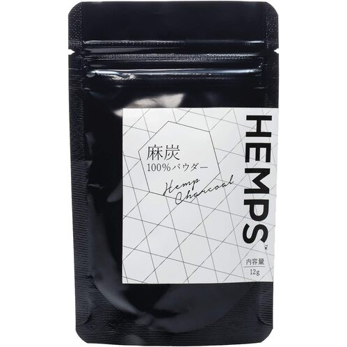 HEMPS 麻炭100％パウダー 12g